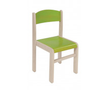 Scaun din lemn ARȚAR-verde, 31 cm